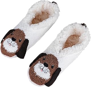 ルームシューズ ルームソックス レディース 可愛い ワンちゃん柄 室内履き 厚手 防寒 靴下 暖かい ソックススリッパ 携帯 フットカバー 滑り止め 折りたたみ 柔らかい 部屋用スリッパ 秋 冬