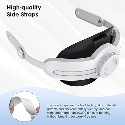Vista 6 de KUNSLUCK Head Strap for Meta Quest 3, Elite Strap for Oculus Quest 3 Accessories, Adjustable Lightweight Quest 3 Head Strap Replacement