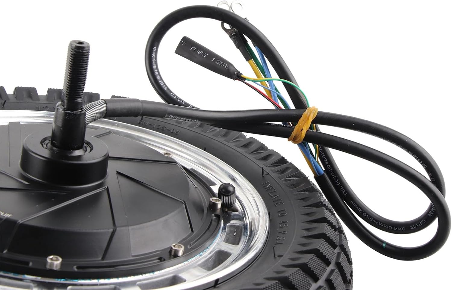 Hub Motor, 12in Wheel hub Drive Motor and Electric tire kit for Electric Motorcycles and Off-Road Vehicles, 48V–96V 800W–6500W Inner Outer Wheel Assembly for Conversion