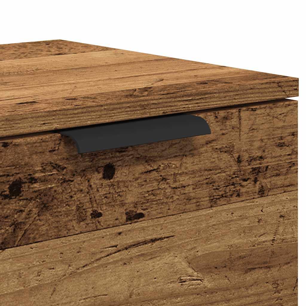 TV-Ständer für Fernseher bis zu 40 Zoll, moderner TV-Schrank, Media-Entertainment-Center mit 2 Türen & Aufbewahrungsregal, TV-Einheit Konsole für Wohnzimmer und Schlafzimmer, alter Stil
