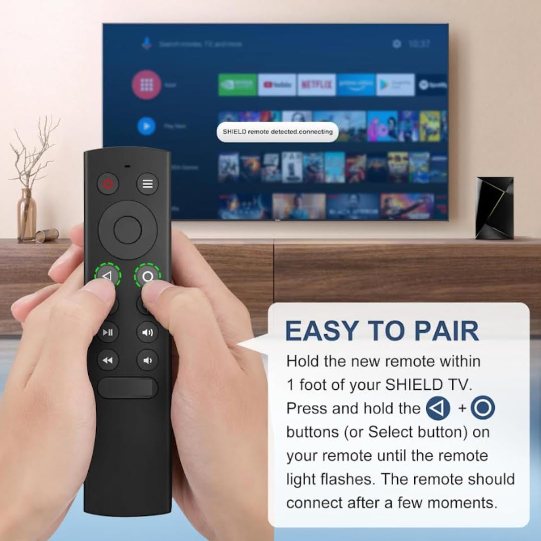 Voice Search Remote Compatible with Shield TV – Works with 2015/2017/2019 Models – Android Remote with Customizable Menu Buttons - 5