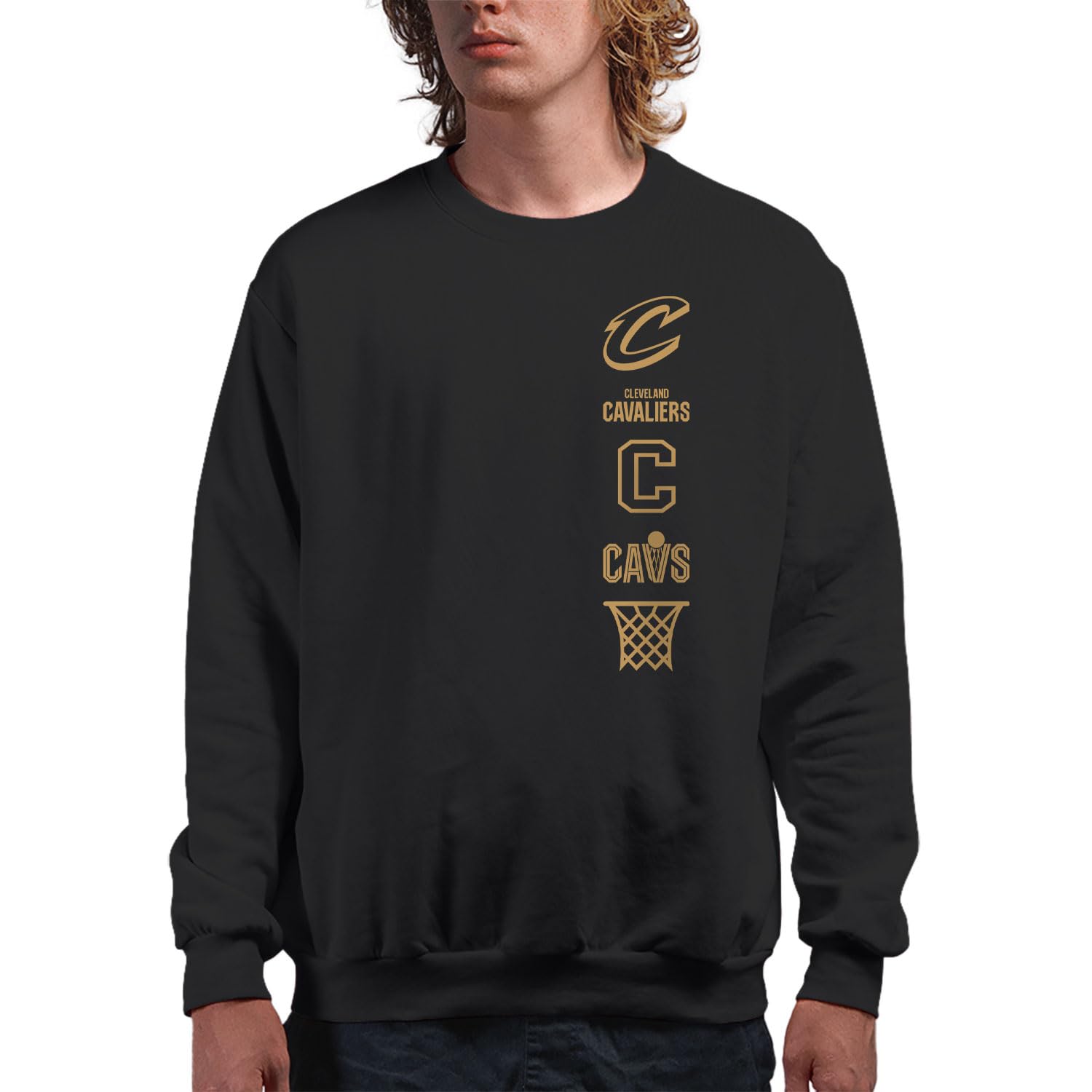 Junk Food Men's Standard x NBA-LC Stacked Logo-Officially Licensed Adult Crew Fleece Women