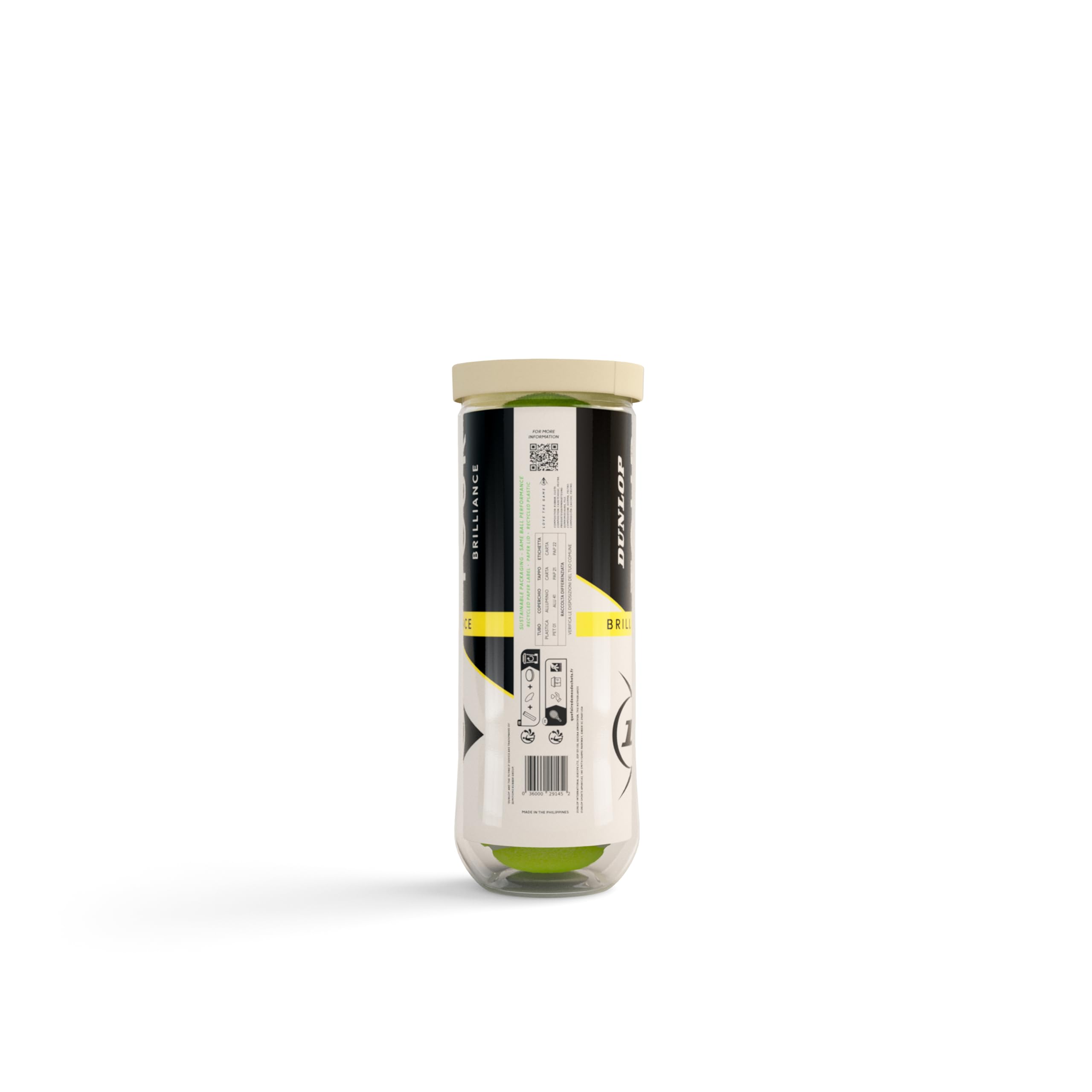 Dunlop Pelota de Tenis Tour Brilliance: para Todas Las Superficies (3 Pelotas) — view 3