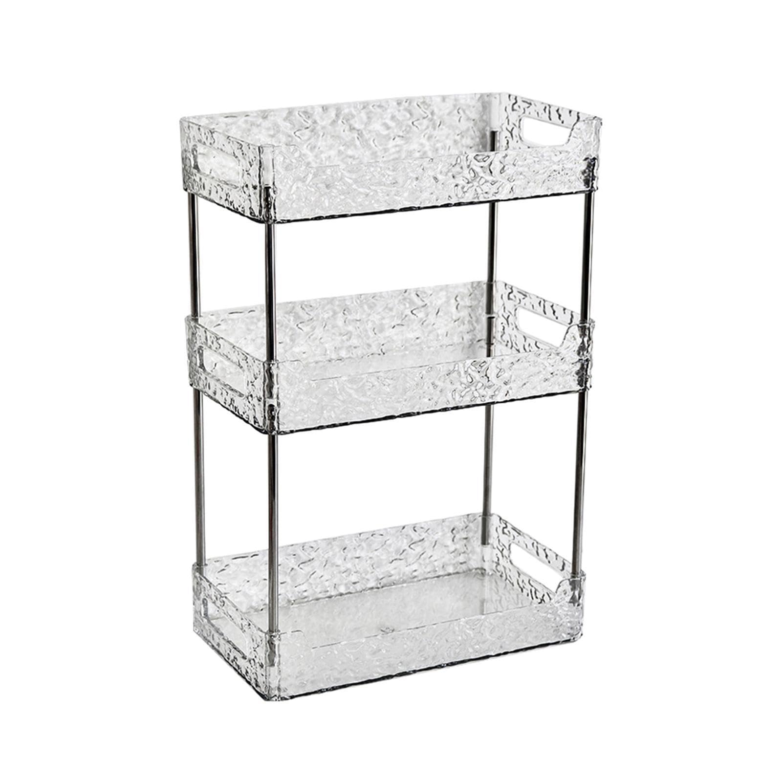 CYDZSRA Charming Bathroom Shelf Organizer Tray For Makeup Toiletries And Perfumes Versatile Solution For Countertop Organization Toilet Shampoo Dorm Perfumes Cosmetic Dresser