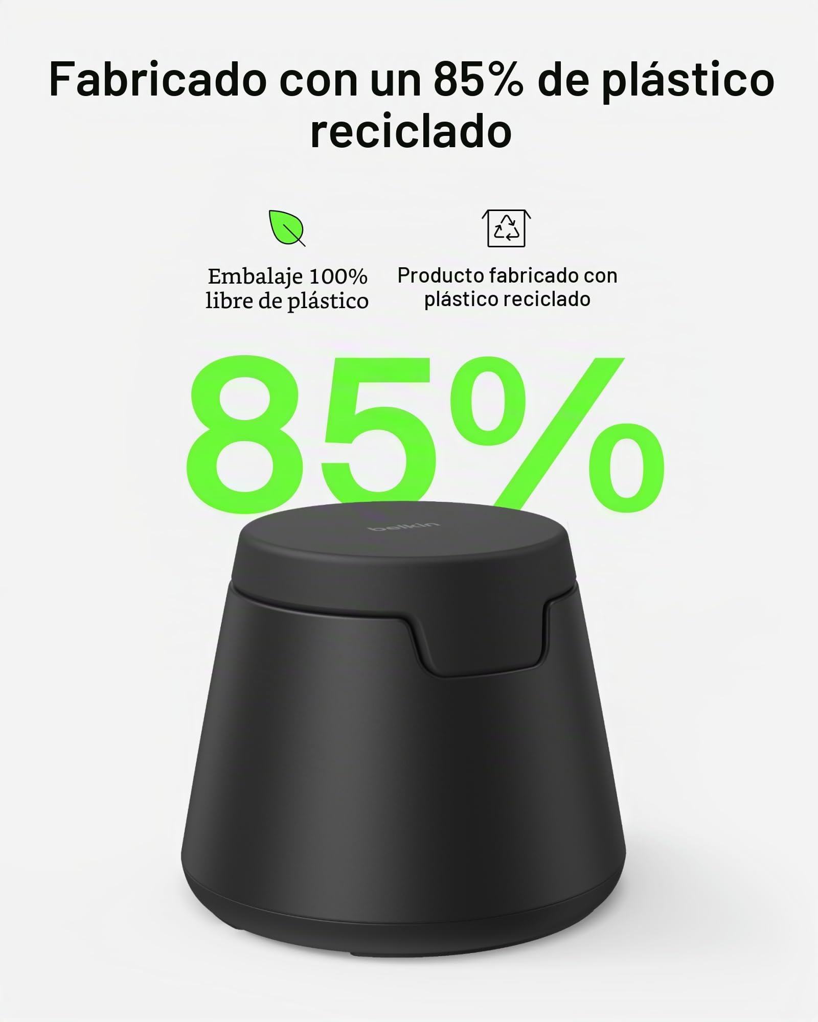 Belkin Qi2.2 - Estación de carga inalámbrica magnética de 25 W, cargador Samsung 3 en 1