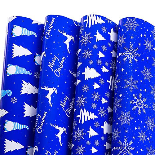 LeZakaa Christmas Gift Wrapping Paper 12 Folded Sheet