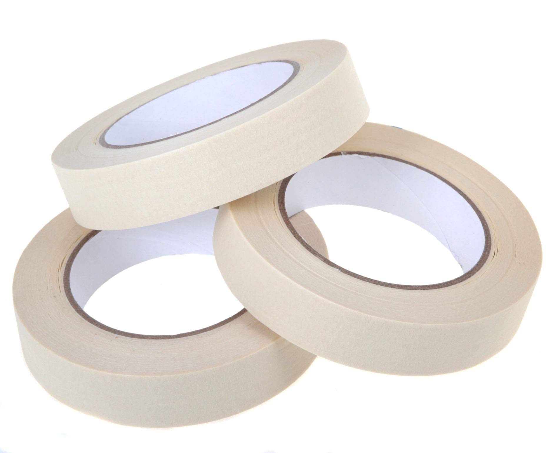 True-Ally Masking Tape 3/4 inch 18 mm x 20 Meters (Pack of 3) of Multi-Use, Easy Tear Tape. Great for Carpenter Labeling, Painting, Packing and More. Adhesive Leaves No Residue. (B07XM6KYL9) Amazon Price History, Amazon Price Tracker