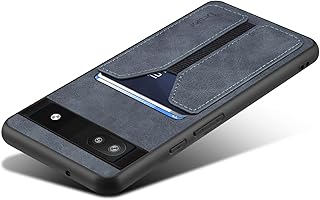 Kowauri Case for Google Pixel 6A,PU Leather Wallet Case with Credit Card Slot Holder Ultra Slim Protector Case for Google Pixel 6A 2022 (Gray)