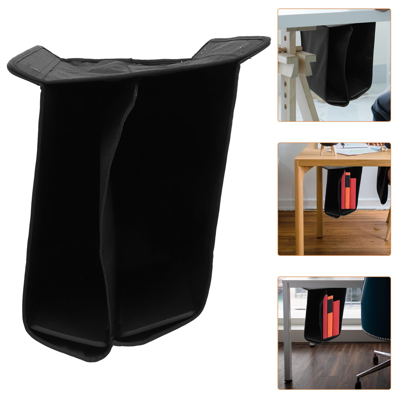 NUOBESTY 1pieza Organizador De Almacenamiento Bajo Escritorio Plegable Para Archivos y De Caja De Almacenaje Color Gris