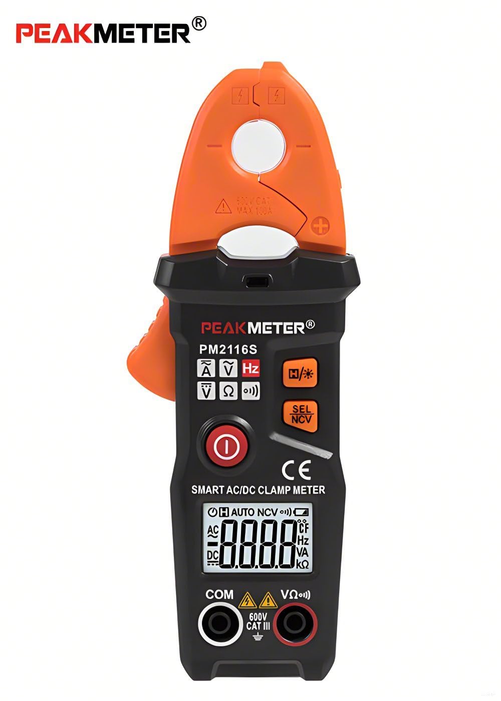 Medidor de abrazadera digital PM2116S Digital Automático AC DC Frecuencia Mini Pocket NCV Pliegues de corriente inteligente portátil amperímetro metro de alta precisión Voltímetro