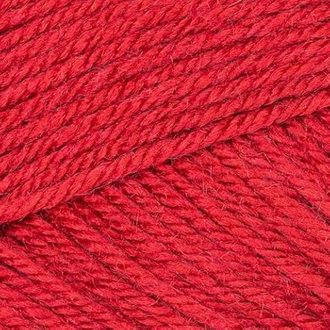 Valley Yarns Haydenville DK Yarn 1.76oz (50g), 136 Yards (124m) - Red Color Light Worsted Wool Blend for Crochet, Knitting - Machine Washable, Soft Double Knit Yarn for Clothes & Kids Projects Cover