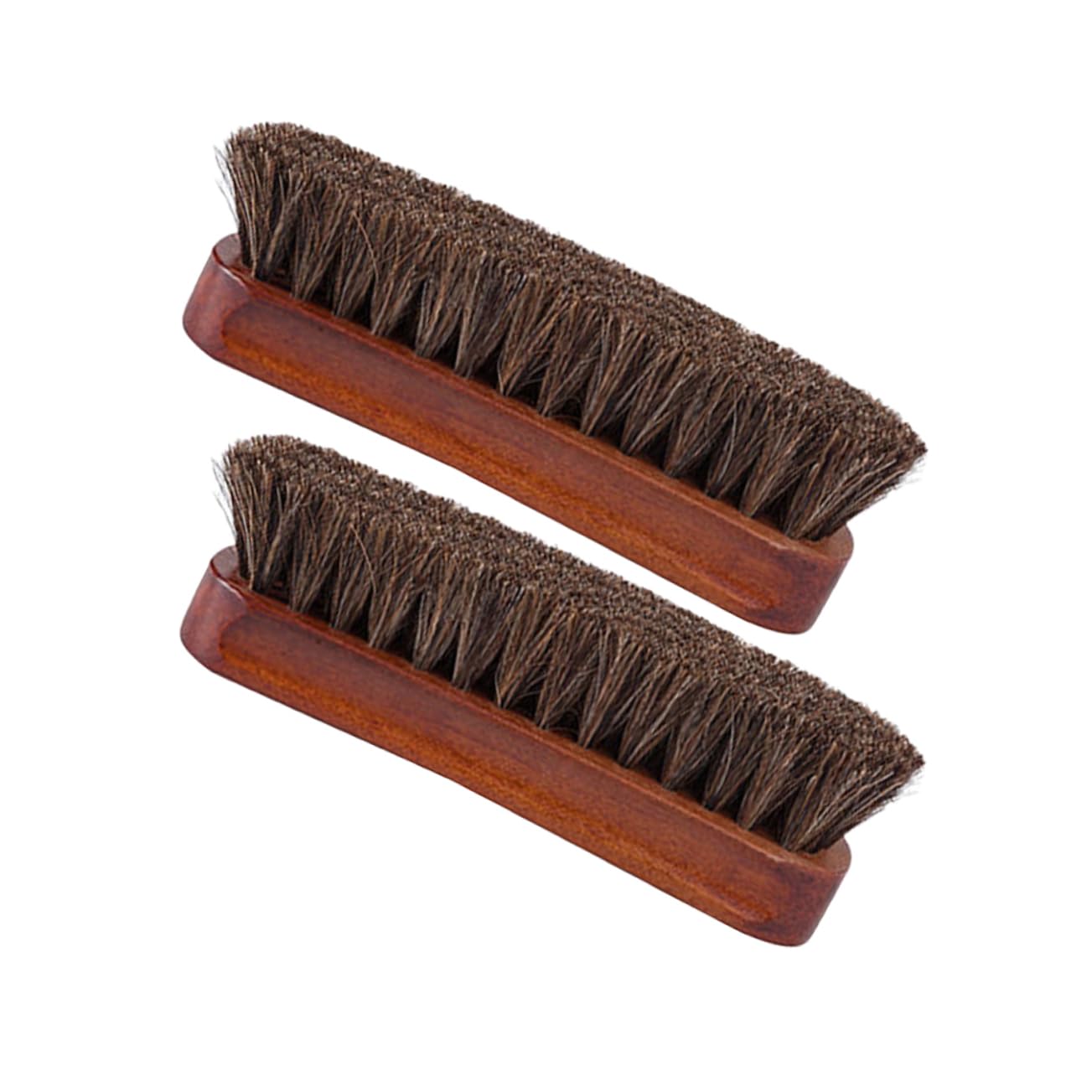 LIFKOME 3 Series Cepillo De Pelo De Caballo para Zapatos. Kit De Limpieza De Zapatos De Gamuza Betún Negro Equipo Polaco Tirador Madera Cepillo para Botas Limpiador De 2 Piezas X 3