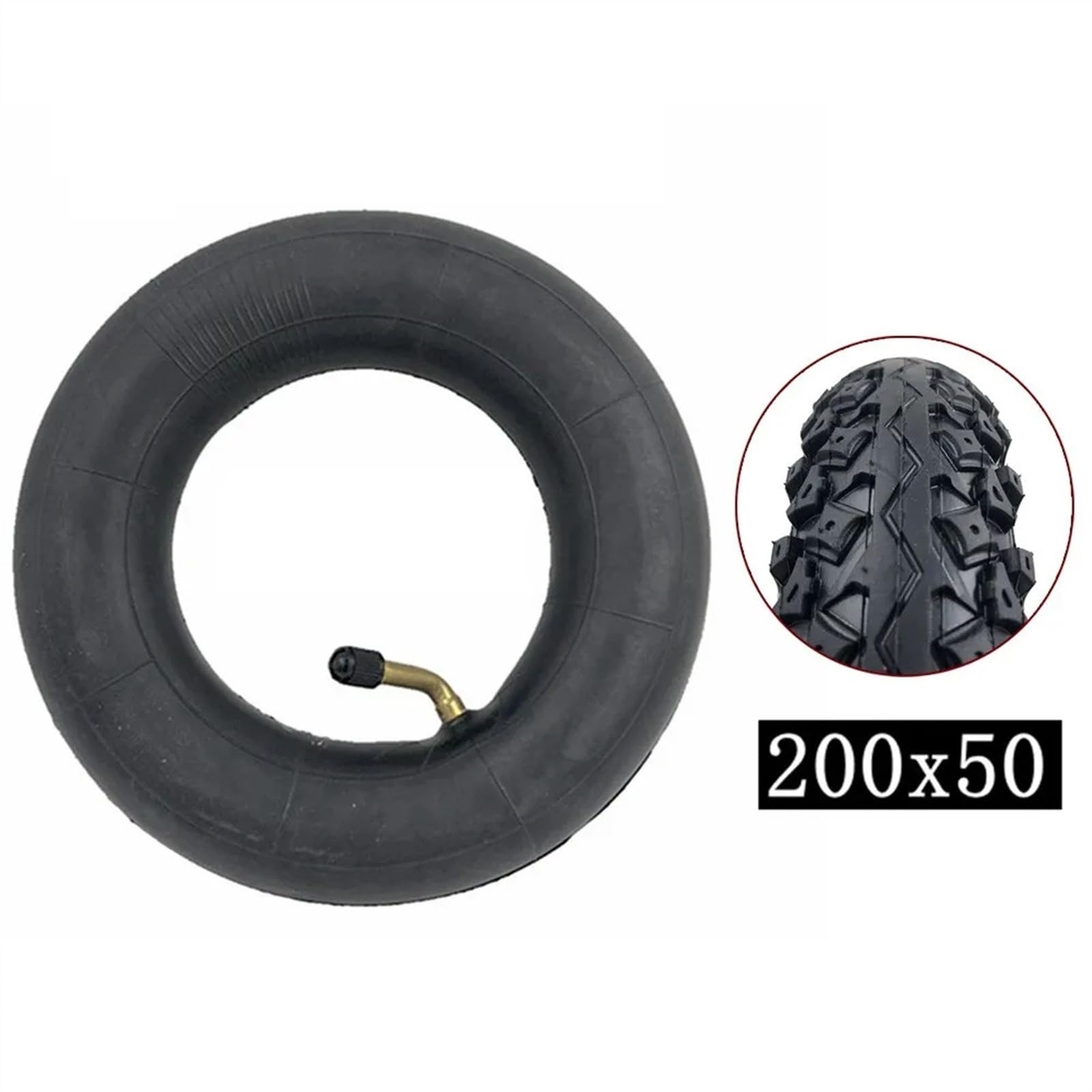 Pneumatico Monopattino 8.5 Antiforatura Pneumatici Interni Ed Esterni 200x50 (8x2) Resistenti All'Abrasione Per Scooter Elettrico, Ruote Di Ricambio