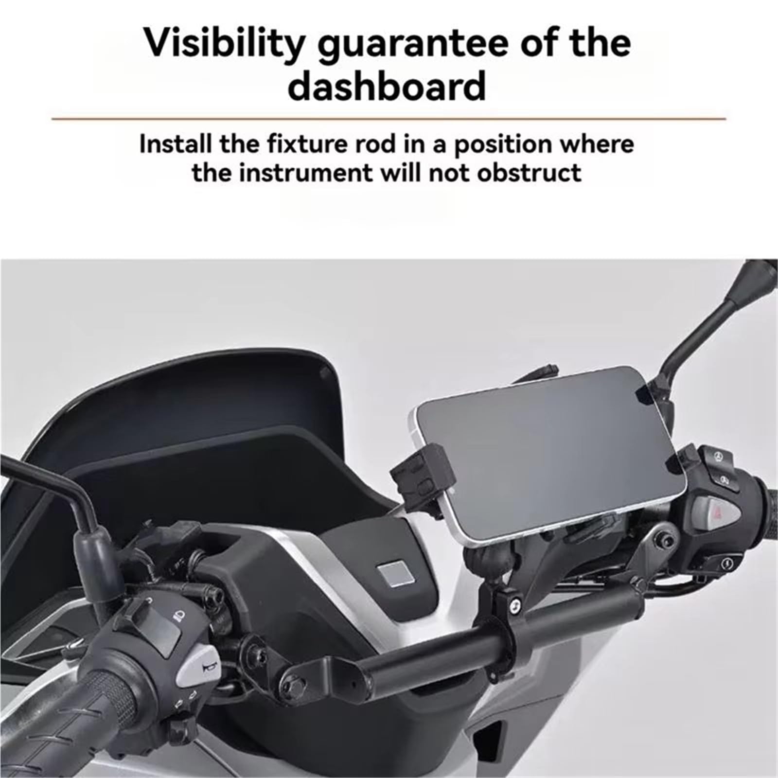 Moto GPS Staffa Navigazione Per PCX160 Per PCX 160 2025- Supporto per telefono cellulare Staffa per manubrio Navigazione per moto Supporto Per Navigatore GPS Per Moto