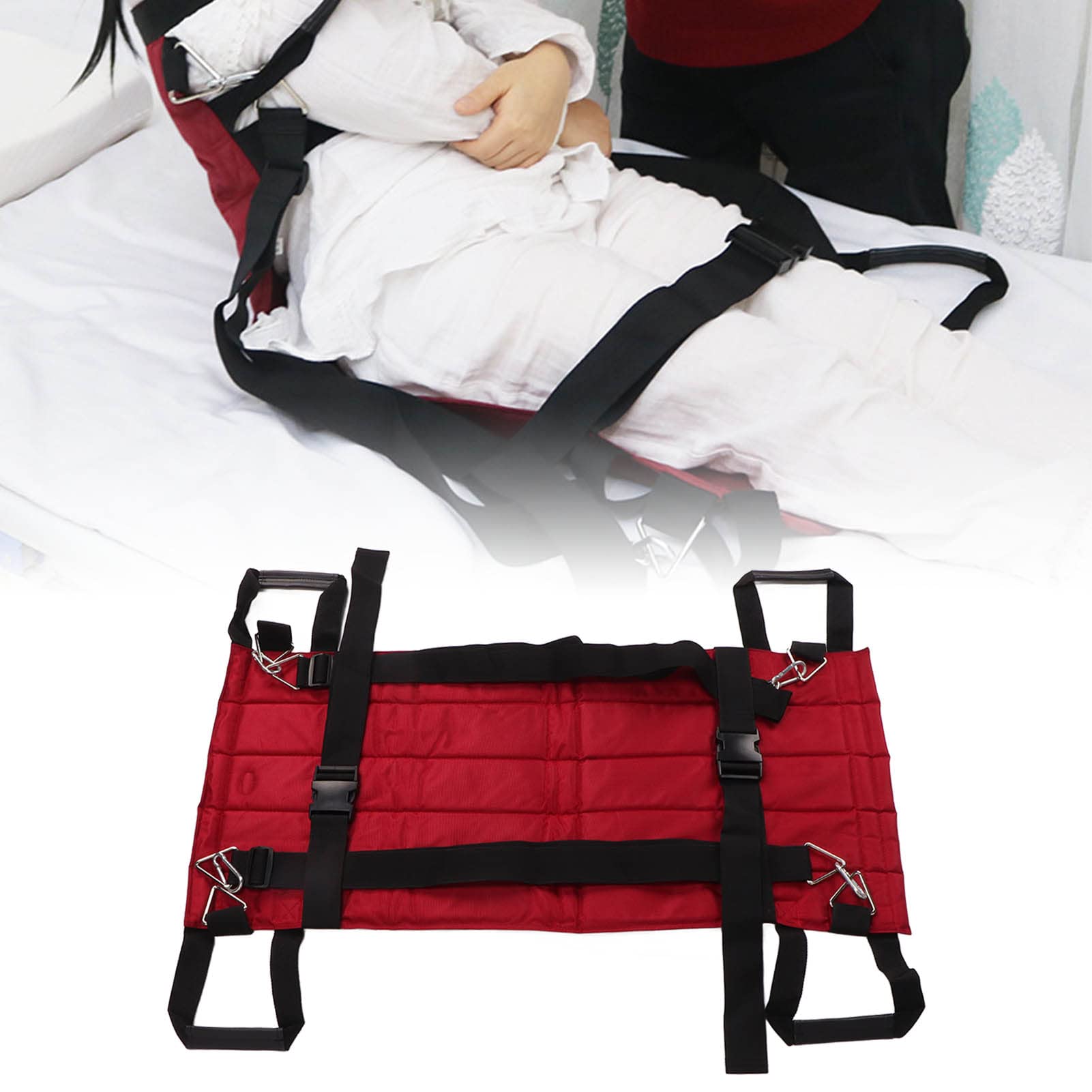 Almohadilla De Cama De Posicionamiento Con Asas, Manta De Transferencia De Tela Oxford Engrosada, Hoja De Transferencia Para Personas Mayores Compatible Para Girar, Levantar Y Reposicionar