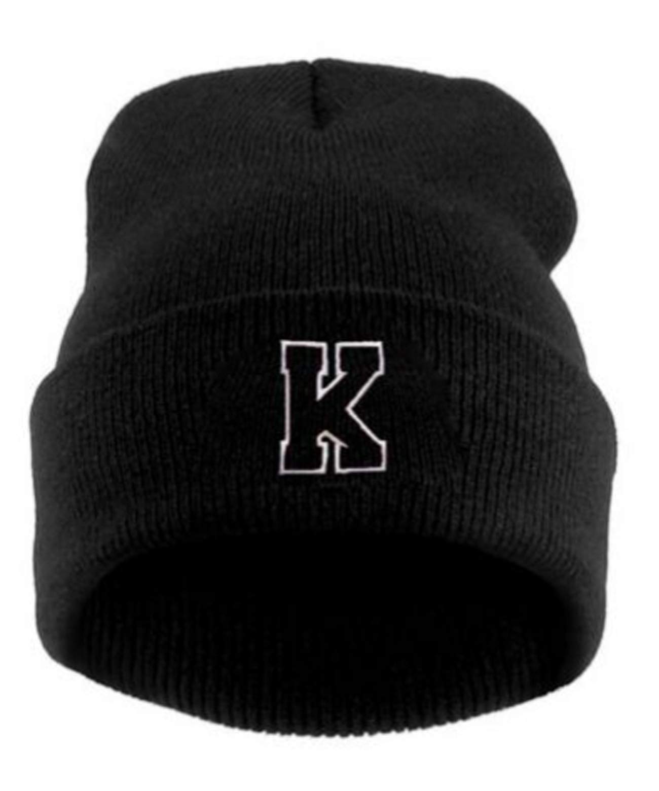 MFAZ Morefaz Ltd Kids Winter Beanie Hat Boy Girl Cap Worm Hats Children School Youth Sport Alphabet A-Z (K)