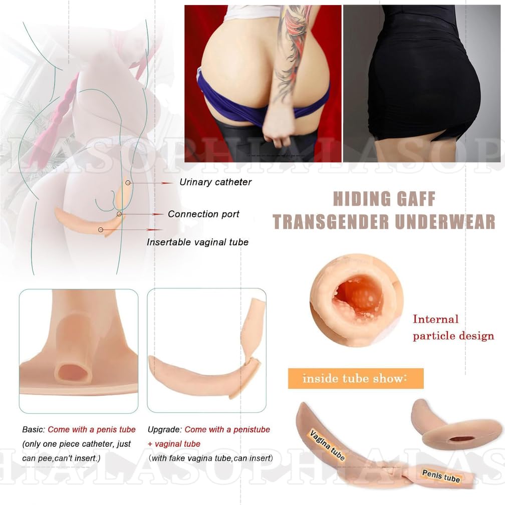 Bragas De Silicona para Crossdressing con Gran Trasero Cintura Alta con Relleno Levanta Glúteos Moldeador Ropa Interior para Personas Transgénero