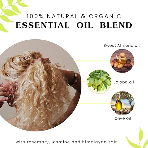 Miniatura 4 de Clearly WAVE, aceite para el cabello con control de daños con jojoba | Protector térmico para el sol, plancha plana, secado por soplado en caliente,