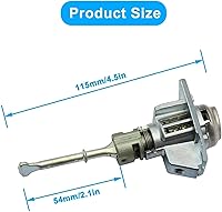 Vista 4 de XQSMWF Juego de cilindros para cerradura de puerta delantera con 2 llaves compatible con Hyundai Sonata 2015-2019 compatible con Hybrid 2016-2019#