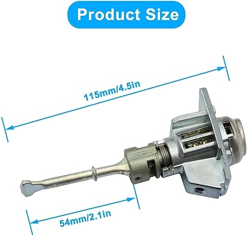 Miniatura 4 de XQSMWF Juego de cilindros para cerradura de puerta delantera con 2 llaves compatible con Hyundai Sonata 2015-2019 compatible con Hybrid 2016-2019#