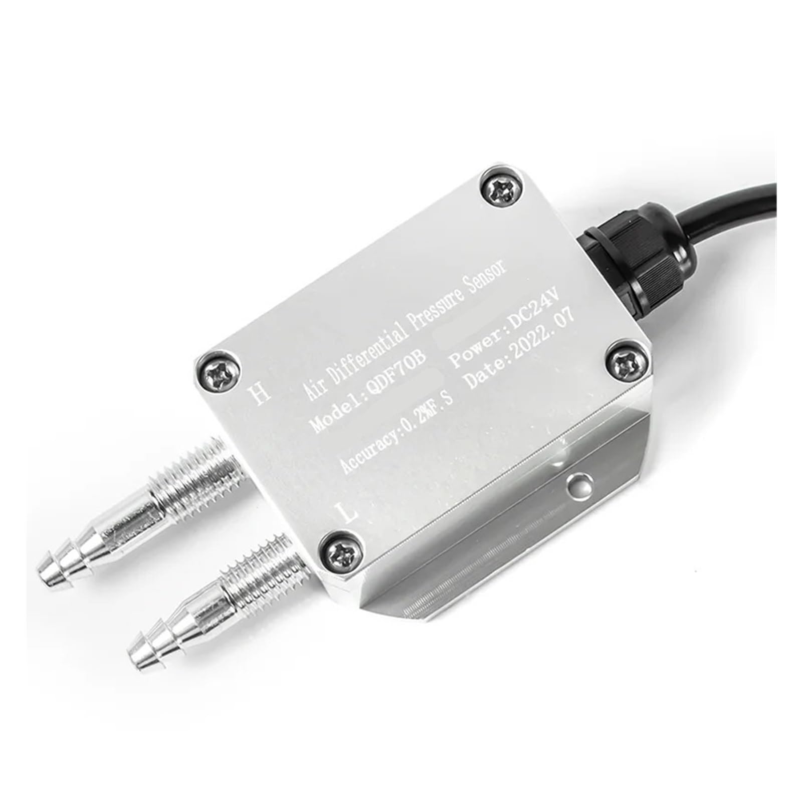 Transmisor de presión diferencial (0-1 kPa, 0-2 kPa, 0-5 kPa), Sensor de presión diferencial, transductor de 4-20 mA, 0-10 V, 0-5 V, RS485 (Color: Salida 0-5 V, tamaño: -200 a 200 Pa)