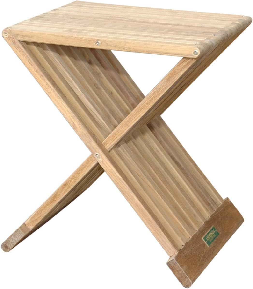 Anderson Teak TBF-016S Marilla Side Folding Table, 16