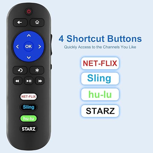 Miniatura 5 de Mando a distancia de repuesto compatible con Westinghouse Roku TV, universal para Westinghouse Roku TV mando a distancia con Netflix Sling hulu VUDU