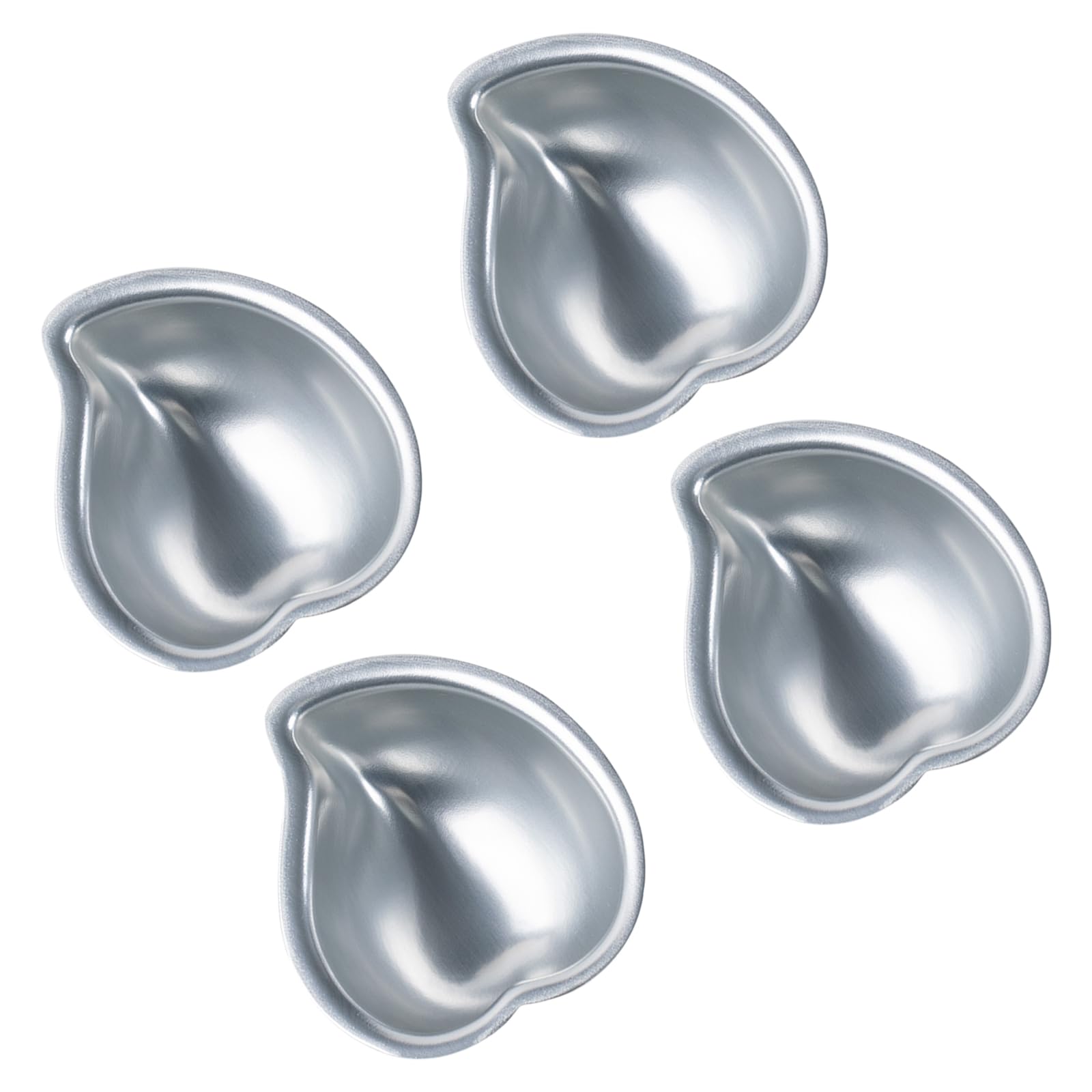 Beimus Of 4 Mochi Molds Peach Mangos Design Dessert Molds Nonstick Baking Tool for Professional Cooks Snowskin Cakes