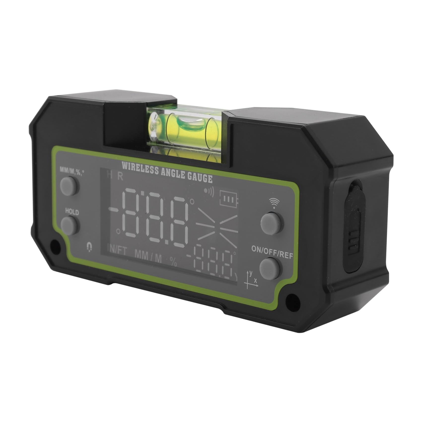 2X Inclinómetro de Bluetooth Transportador Digital de Doble Eje Regla de Ángulo de Medición Biax Caja de Magnético Recargable