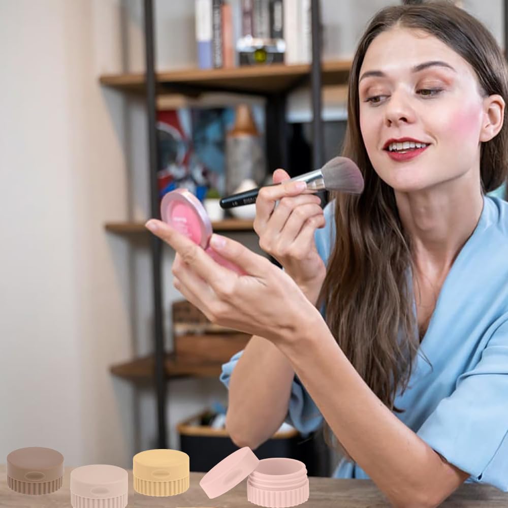 5 Contenitori Da Viaggio In Silicone 20 Ml, Barattoli Multicolore Per Creme, Lozioni E Cosmetici