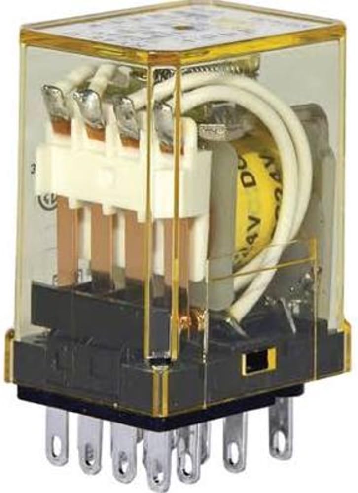 IDEC Corporation RY4S-ULAC24V Relay; E-Mech; Gen Purp; 4PDT; Cur-Rtg 5A; Ctrl-V 24AC; Vol-Rtg 240AC; Plug-In/Solder