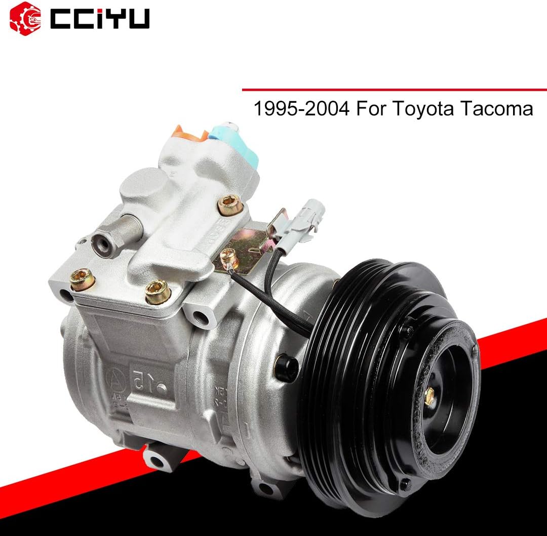 cciyu Air Conditioning Compressor Compatible for Toyota Tacoma 3.4L 1995-2004 Replaces AC Compressor for Car