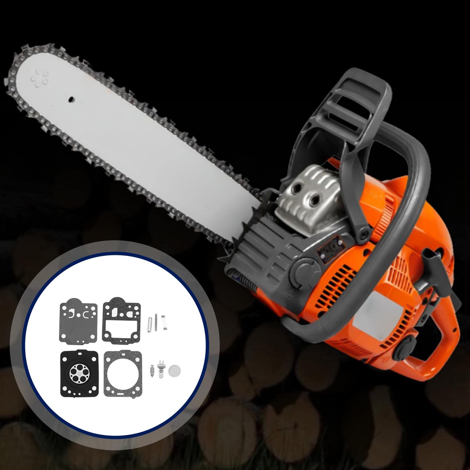 SG Store 2 zestawy gaźnika zestaw naprawczy do przebudowy gaźnika uszczelki membrana kompatybilna z HUSQVARNA 240 236 235 435 kompatybilny z piłą łańcuchową JONSERED CS2238 CS2234