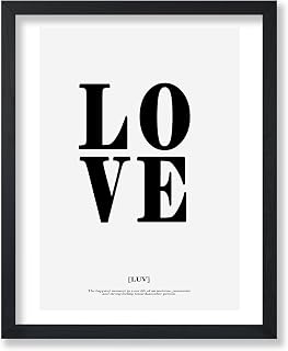 Poster Master Dictionary Art Poster - Definition of Love Print - Love Art - Typography Art - Minimal Art - Gift for Him, Her & Lovers - Decor for Bedroom, Living Room or Dorm - 8x10 UNFRAMED Wall Art