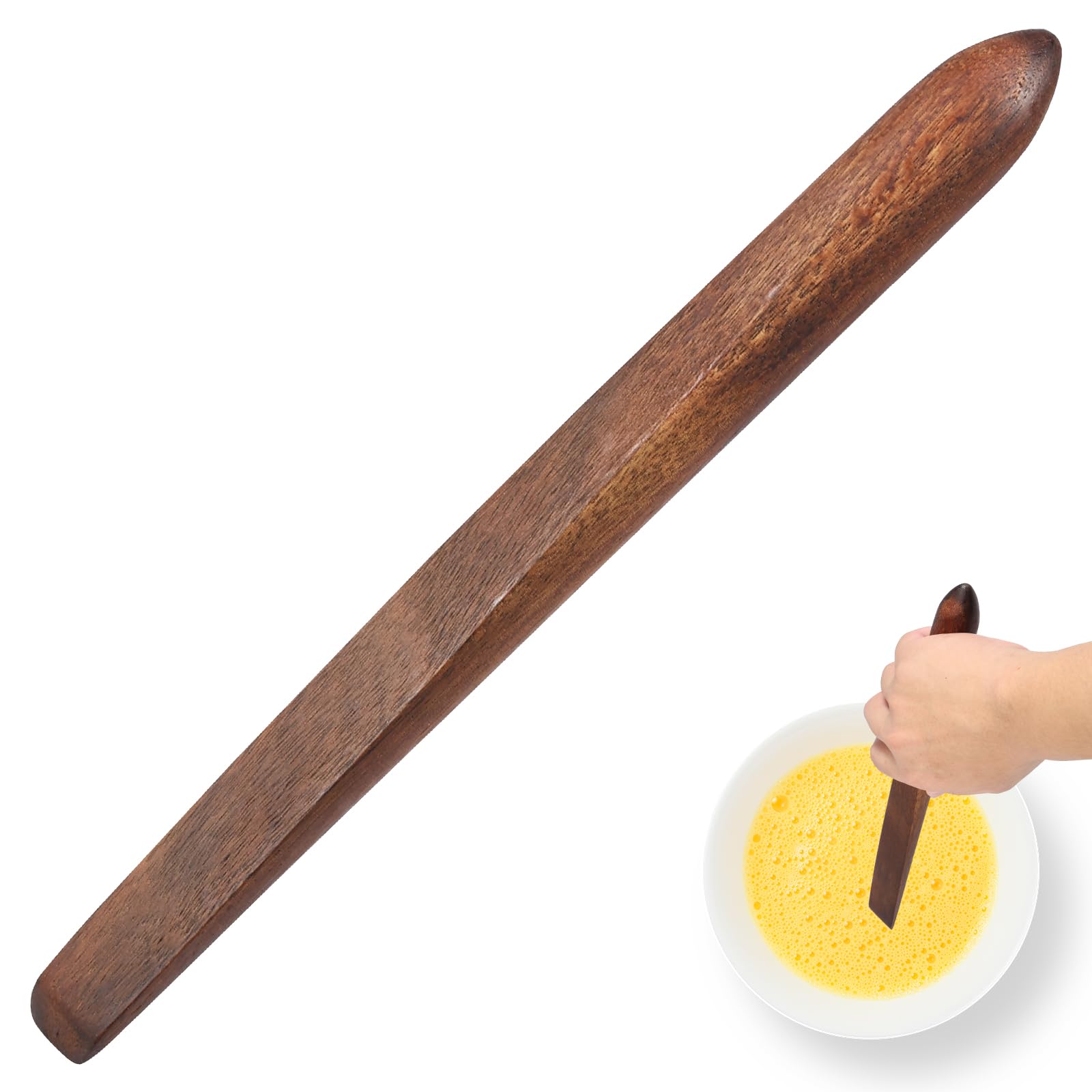 Haijed 11 Inch Sourdough Bread Mixing Stir Stick Acacia Wood Sourdough Spatula Practical Sourdough Bread Making Tools Wooden Paddle Stirring Stick For Kitchen Cooking
