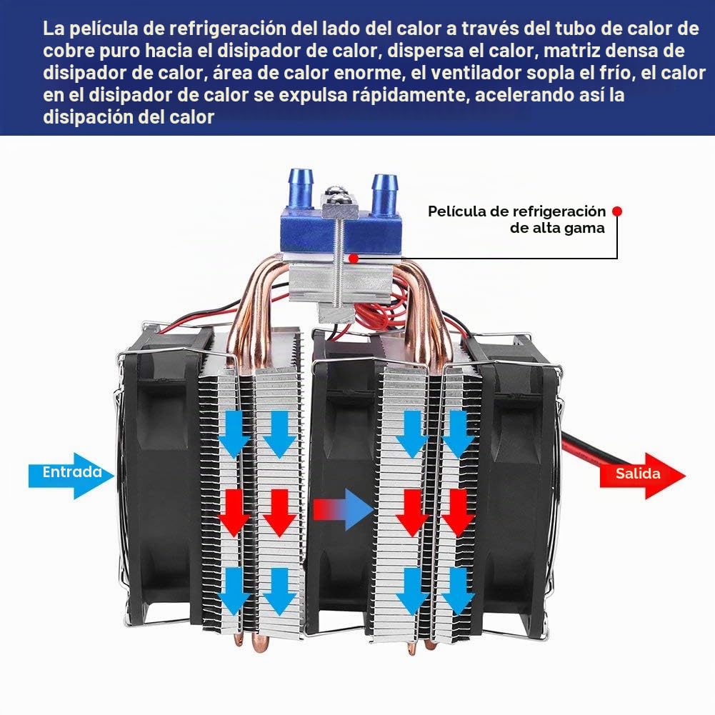 Hilitand DC 12V Refrigeración Termoeléctrica Semiconductor, de Peltier de Enfriador Termoeléctrico para Acuario(180W)