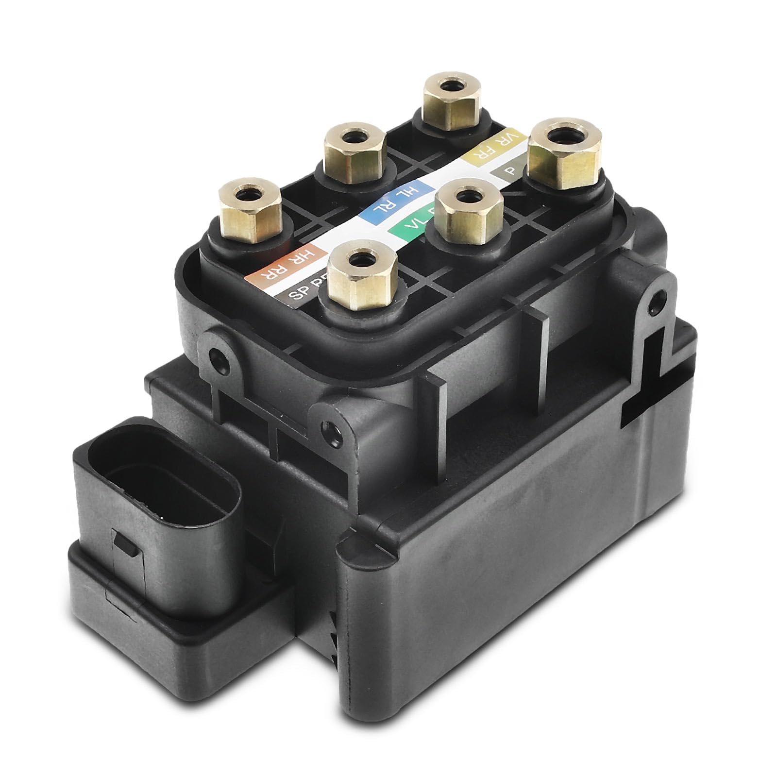 Frankberg Unidad de válvulas de suspensión neumática Compatible con Clase M W164 3.0L GL-Klasse X164 3.0L GL-Klasse X164 4.0L Clase M W164 4.0L GL-Klasse X164 5.5L Replace# 1643200104