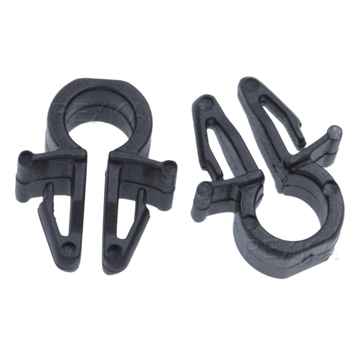 ジョン Amazon.com: Rexka 30pcs Black Nylon 5mm Cable Clip for Nissan