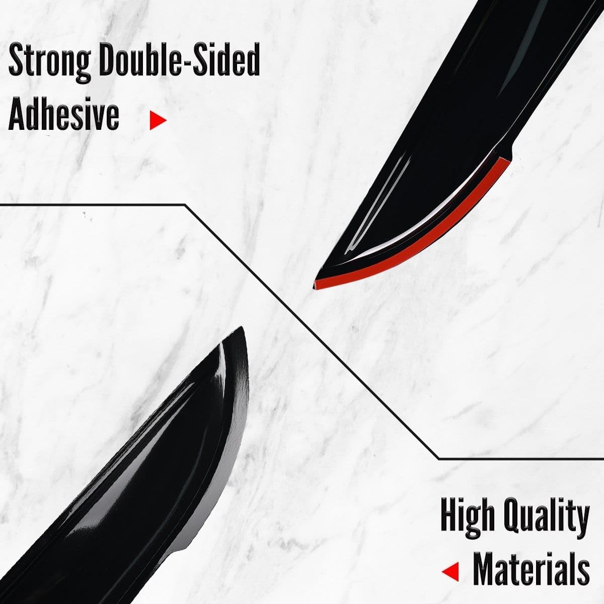 in-Channel Window Vent Visors Shades Wind Deflectors, Window Visors Rain Guards Shield Vent Visor Rain Shields for Dodge Ram Crew Cab 1500 2500 2009-2018