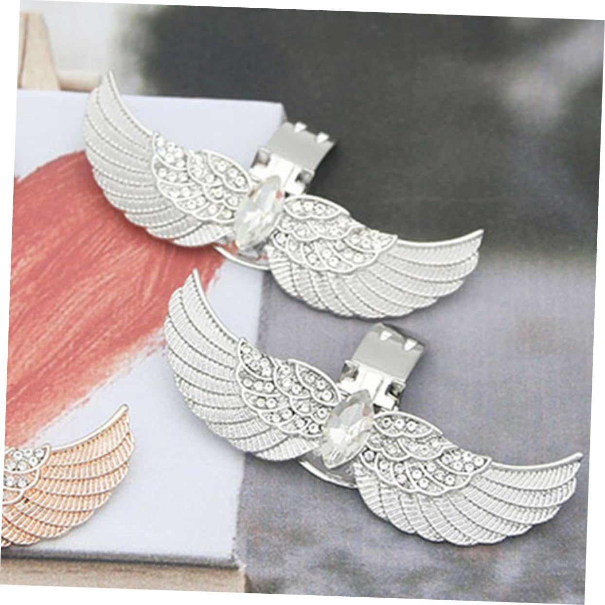 LIFKOME calzari per stivali da donna fibbie per scarpe accessori scarpe charm per stivali di strass fibbia della scarpa clip per per pompe bling delle lega bianca