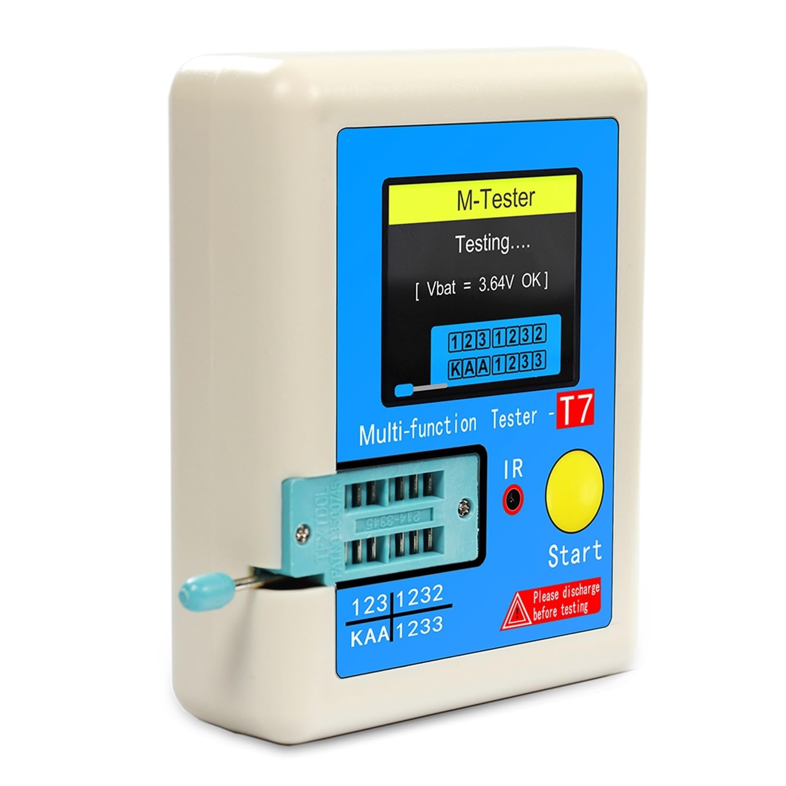 LCR-T7 Tester Próbnik Elektroniczny Dioda TFT Trioda Miernik Pojemności LCR Miernik ESR NPN PNP MOSFET IR Wielofunkcyjny Tester Multimetr