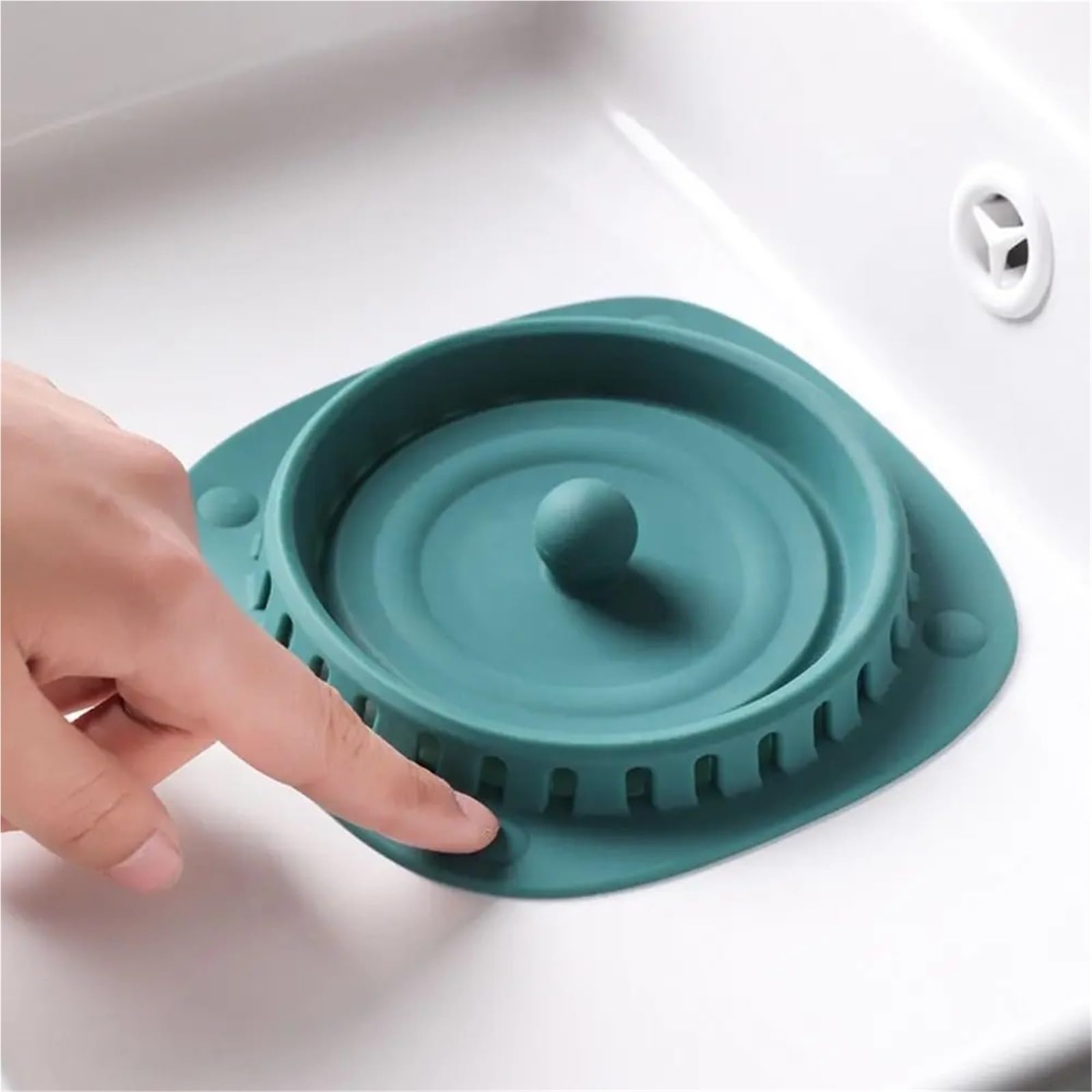 5 uds Cubierta de Drenaje Suelo Silicona colador alcantarillado antiobstrucción Tipo Prensa Filtro Fregadero Cocina para Bañera,Ducha