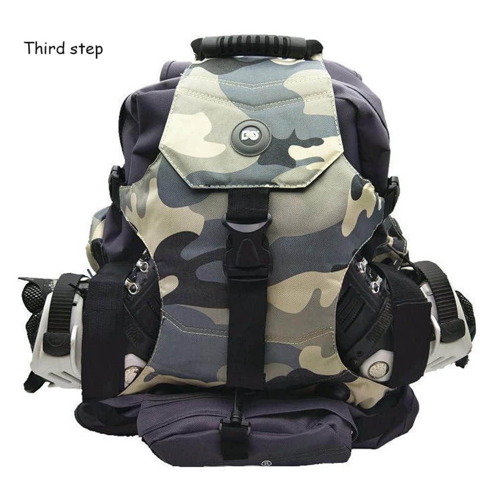 Mochila de Almacenamiento impermeable de tela oxford, Práctica Bolsa para Patines en Línea, Mochila de Patines para Niños y Adultos, Elegante Bolsa para Patines de Hielo, Accesorio Tipo de Patines