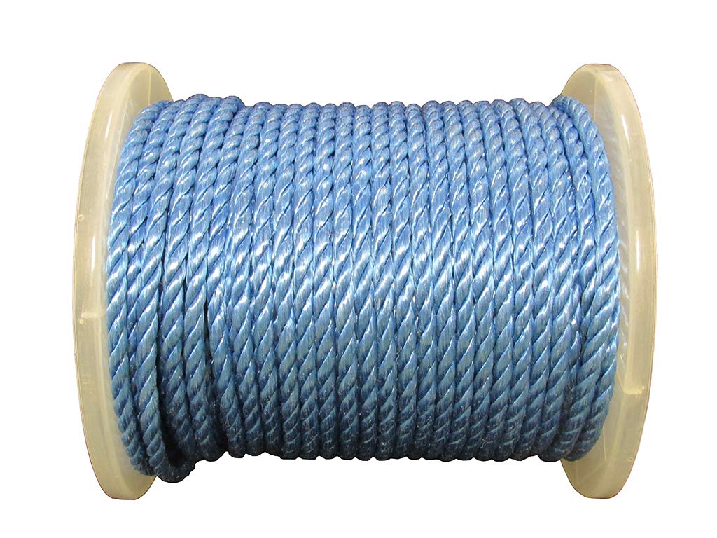 Polypropylene Rope 4MM x 220M Blue (3 Strand Boat Anchor Line Coil Yacht Dock)