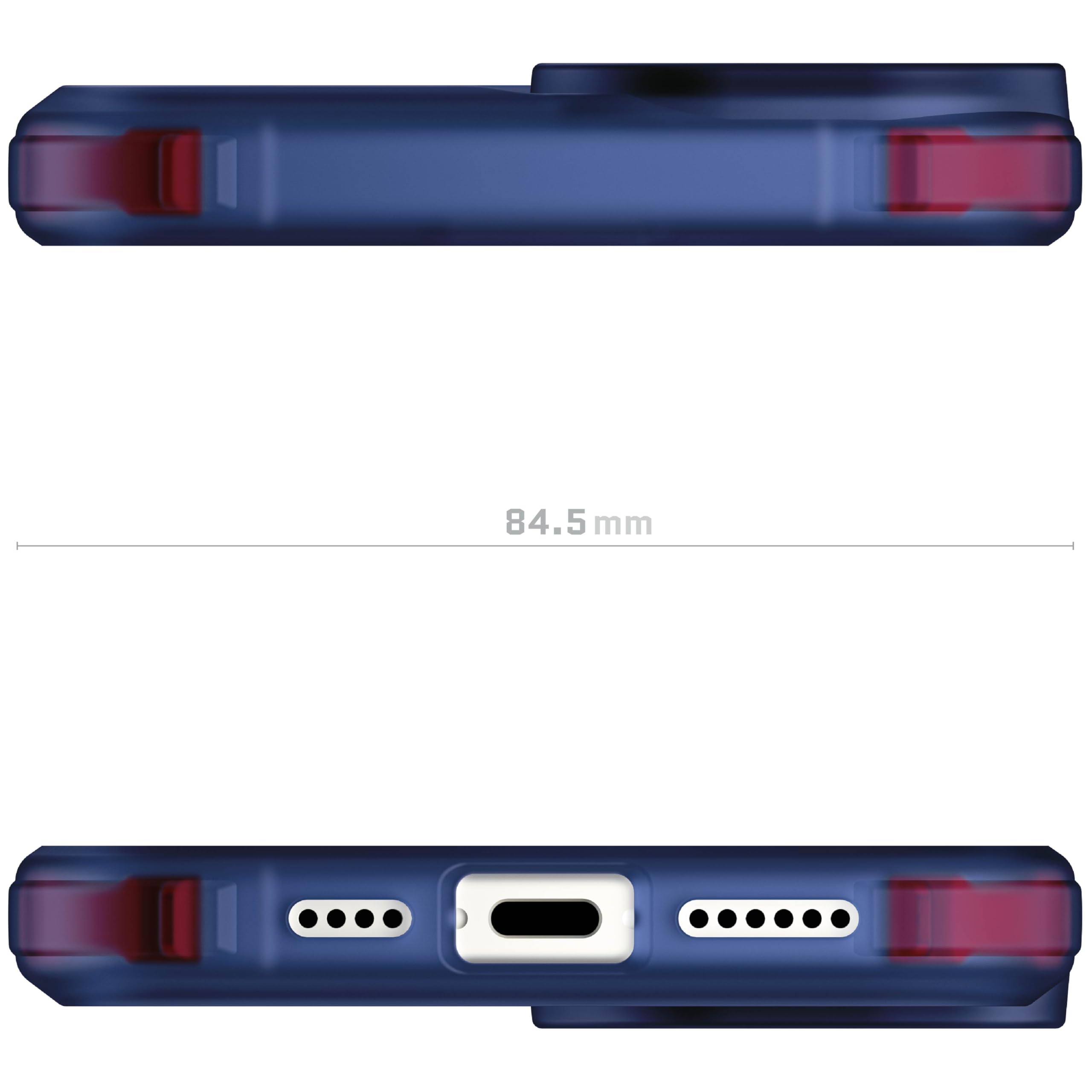 Ghostek Covert - Funda Transparente para iPhone 16 Plus, Compatible con Accesorios MagSafe, Silicona a Prueba de Golpes, Funda Minimalista para teléfono (6.7 Pulgadas, Azul)