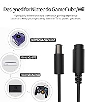 Vista 4 de SNLLMZI WiiGamecube - Cable de extensión para controlador Wii Gamecube GCN 2