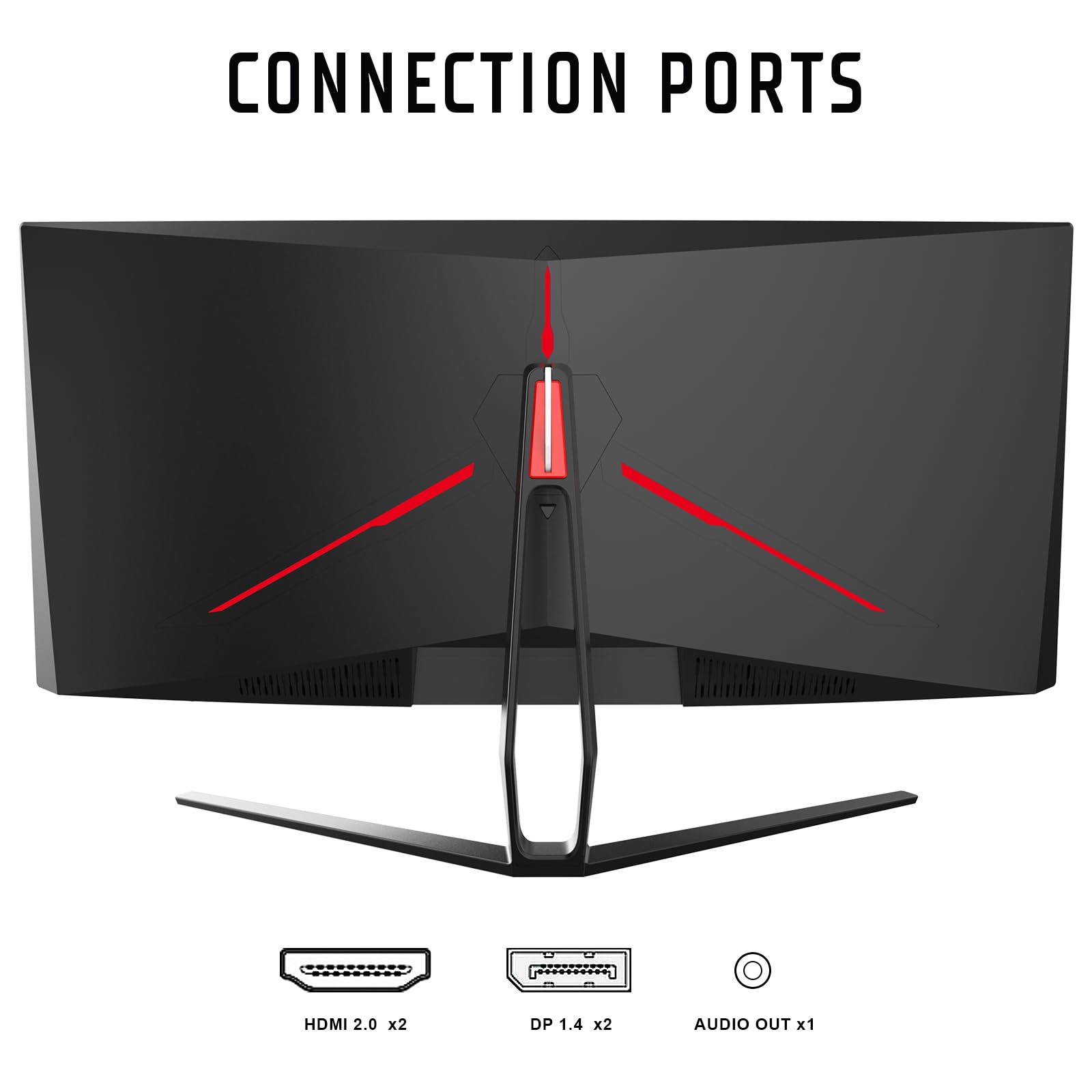 ITEK Gaming Monitor GGC - 34" Curvo R1500, 3440x1440 (Ultra WQHD), HDR400, VA, 165 Hz, 1 ms, FreeSync, G-Sync, Adaptive Sync, 2xHDMI, 2x Display Port, Flicker Free