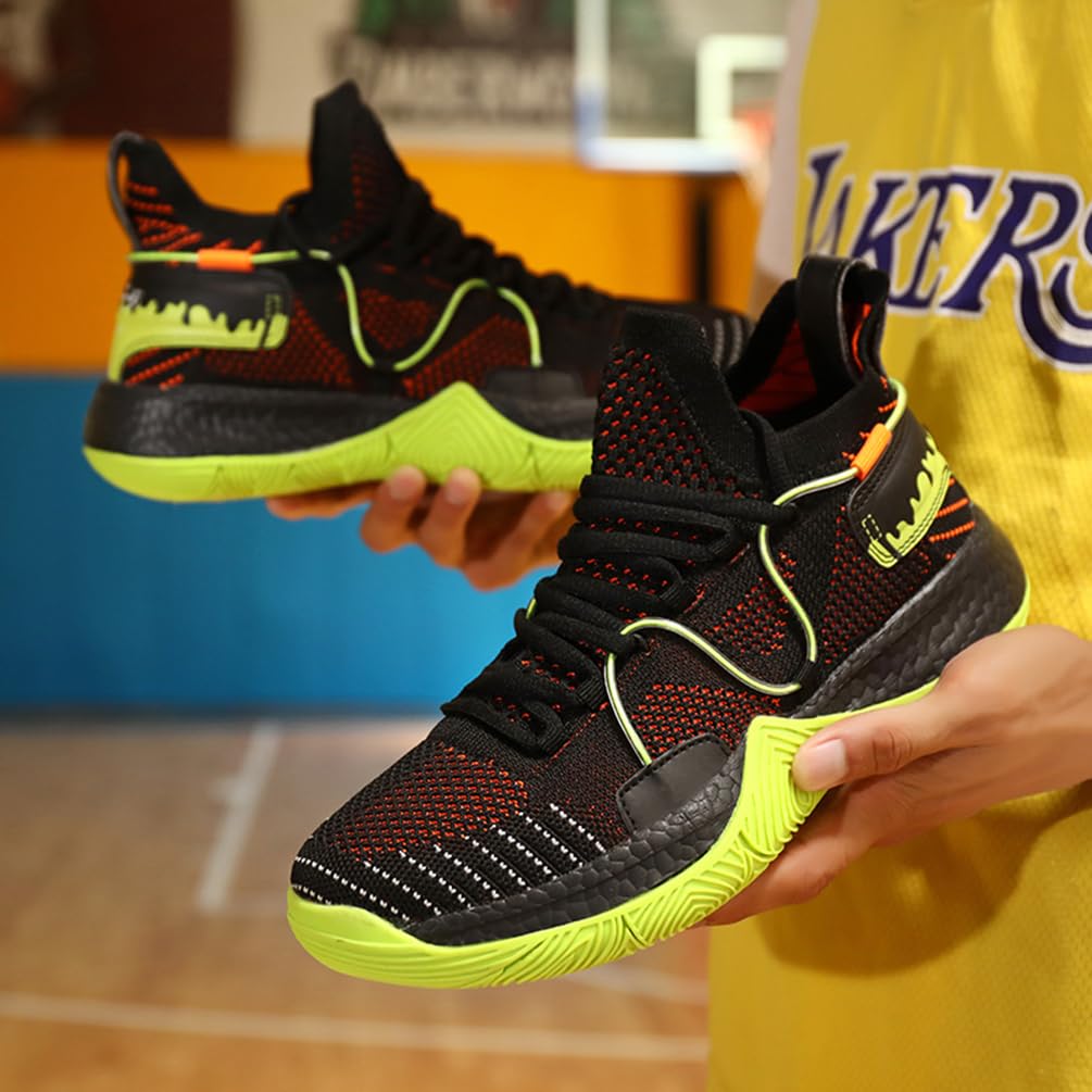 Męskie buty do koszykówki, buty sportowe, amortyzujące wstrząsy, oddychające, do koszykówki, męskie, lekkie buty sportowe, do biegania, antypoślizgowe, sportowe sneakersy, bsk f24, 45 EU