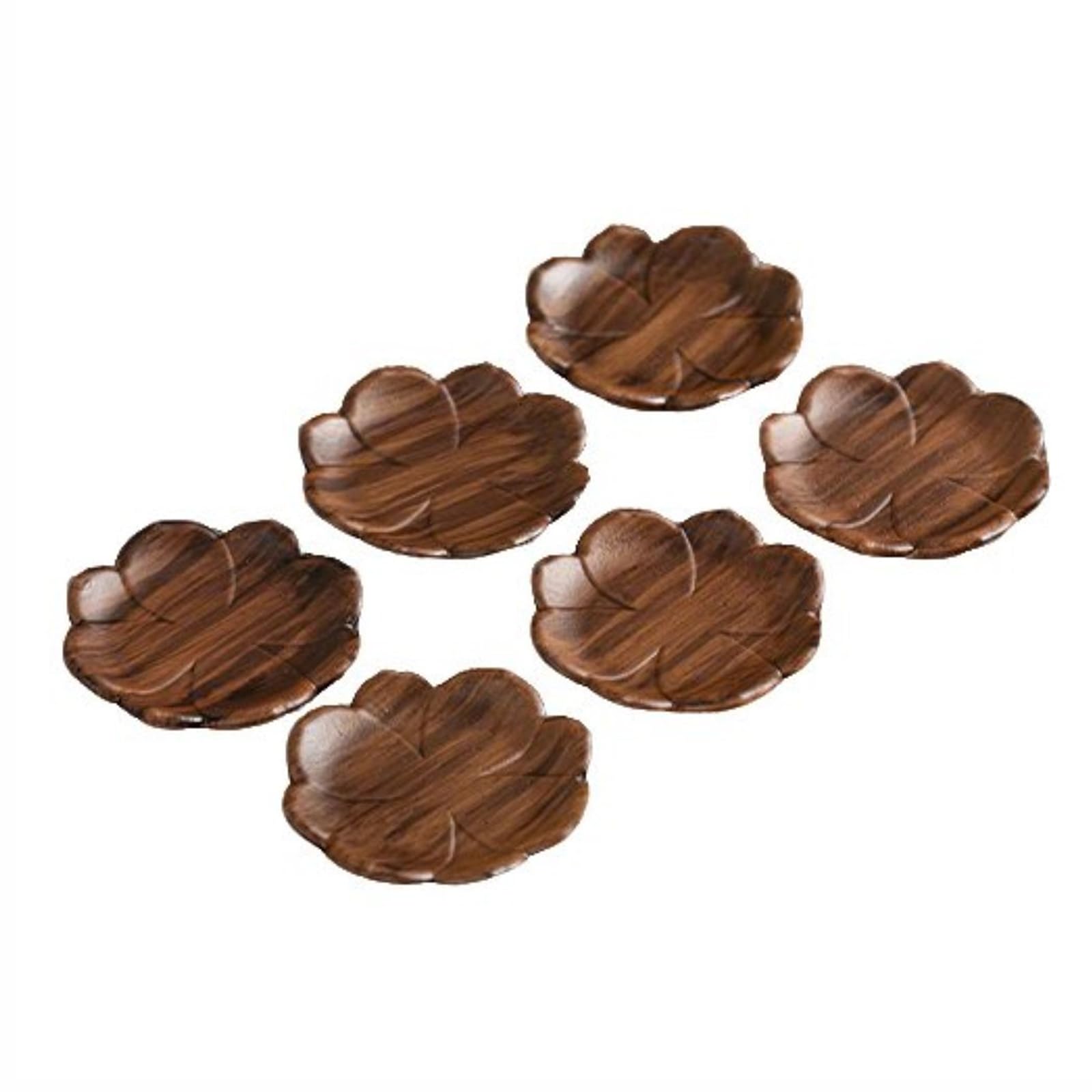 Dessous de verre en bois fleuris dessous de verre décoratifs tasse café 6 pces