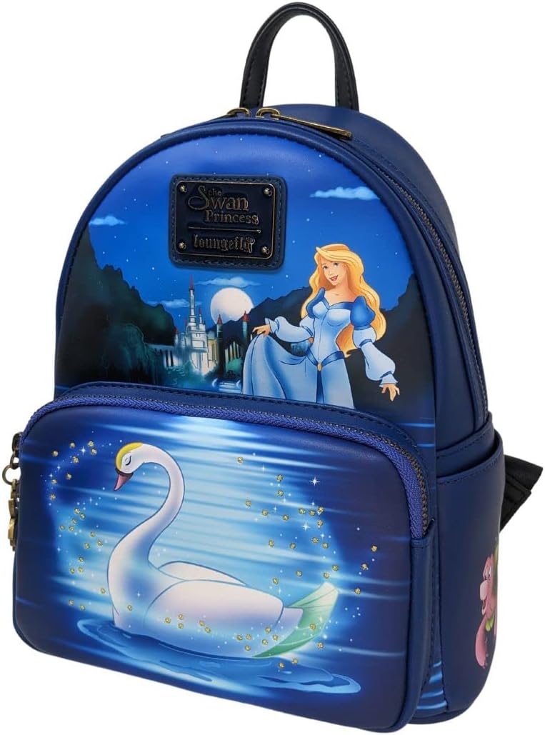 Loungefly Swan Princess Castle Scene Double Strap Shoulder Bag